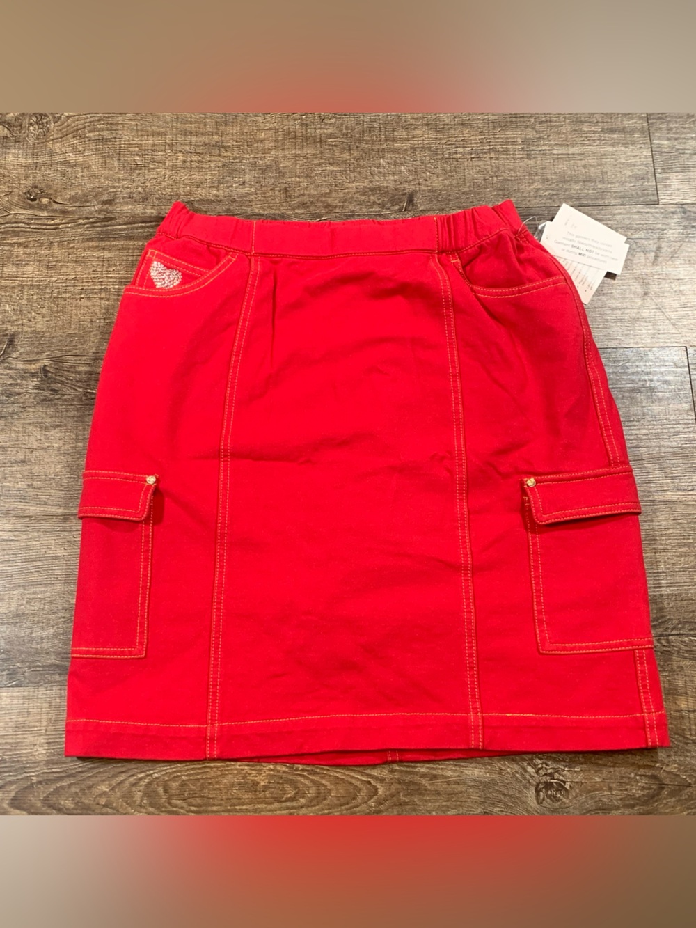 Quacker Factory Red Skort Dream Jeannes NWT Size S